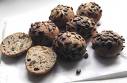 plate of chocolate chip muffins