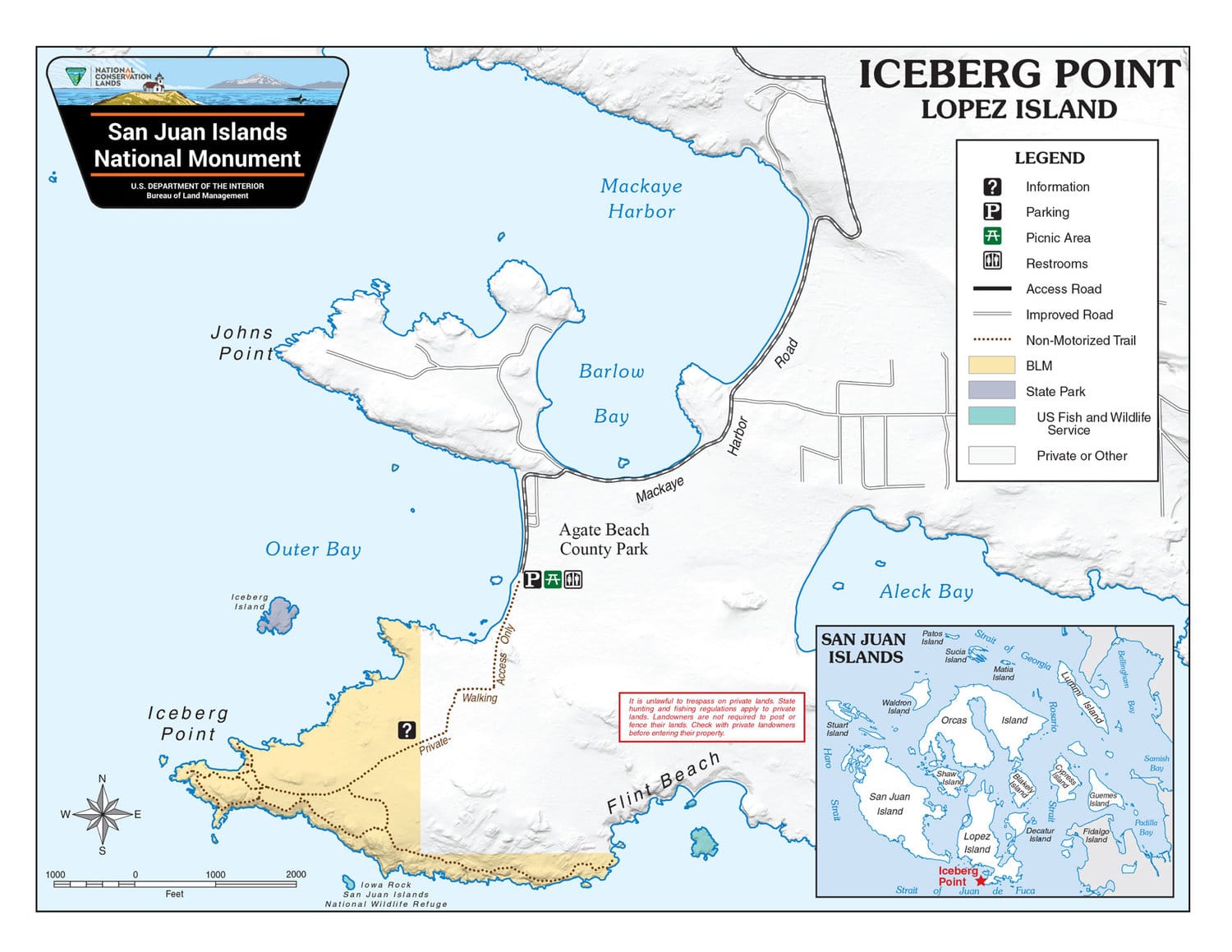 iceberg point map