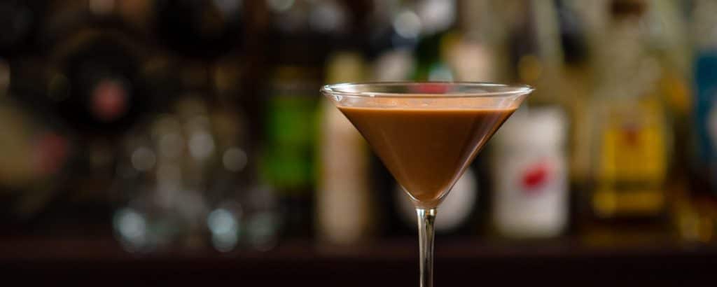 brandy alexander in a martini glass
