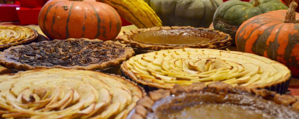 table filled with baked pies