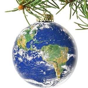 globe christman ornament