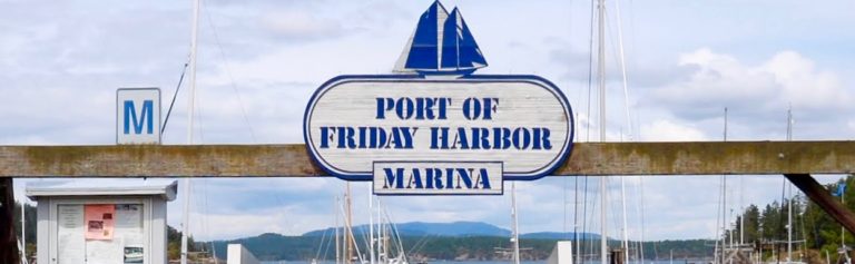 sign for the port of friday harbor marina