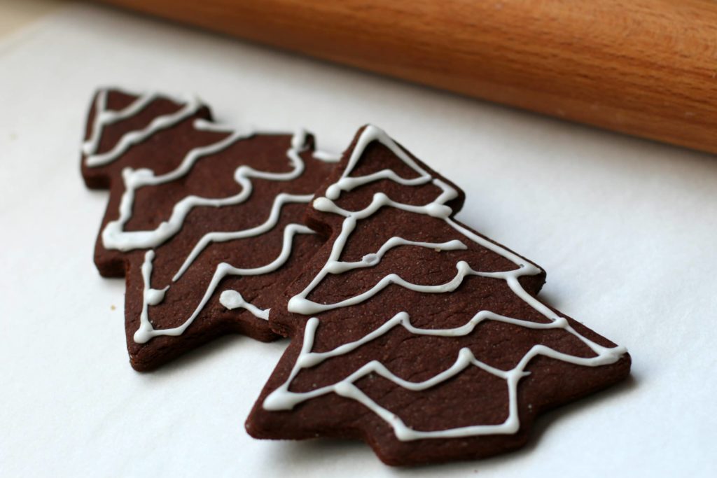 Decorated Chocolate Sugar Cookies