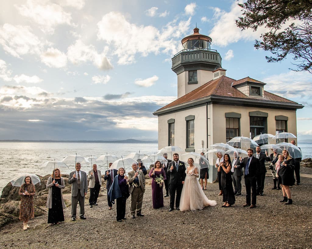 Small wedding packages like this one at Lime Kiln State Park allow you to plan the perfect San Juan Island wedding