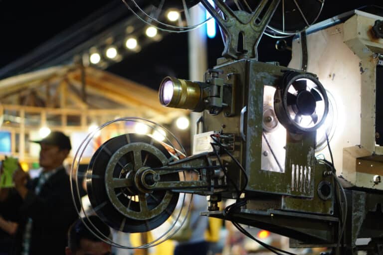 Movie set behind the scenes at local film festivals like the Friday Harbor Film Festival