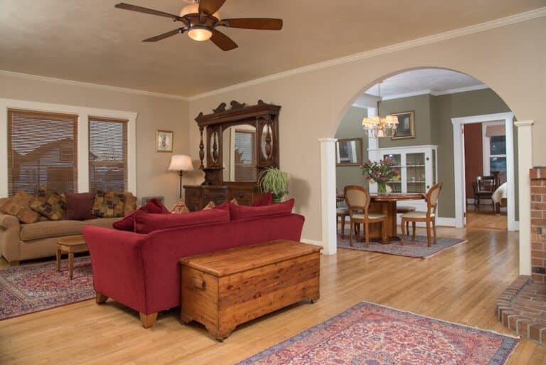 One of the suites at our family-friendly hotels in Friday Harbor