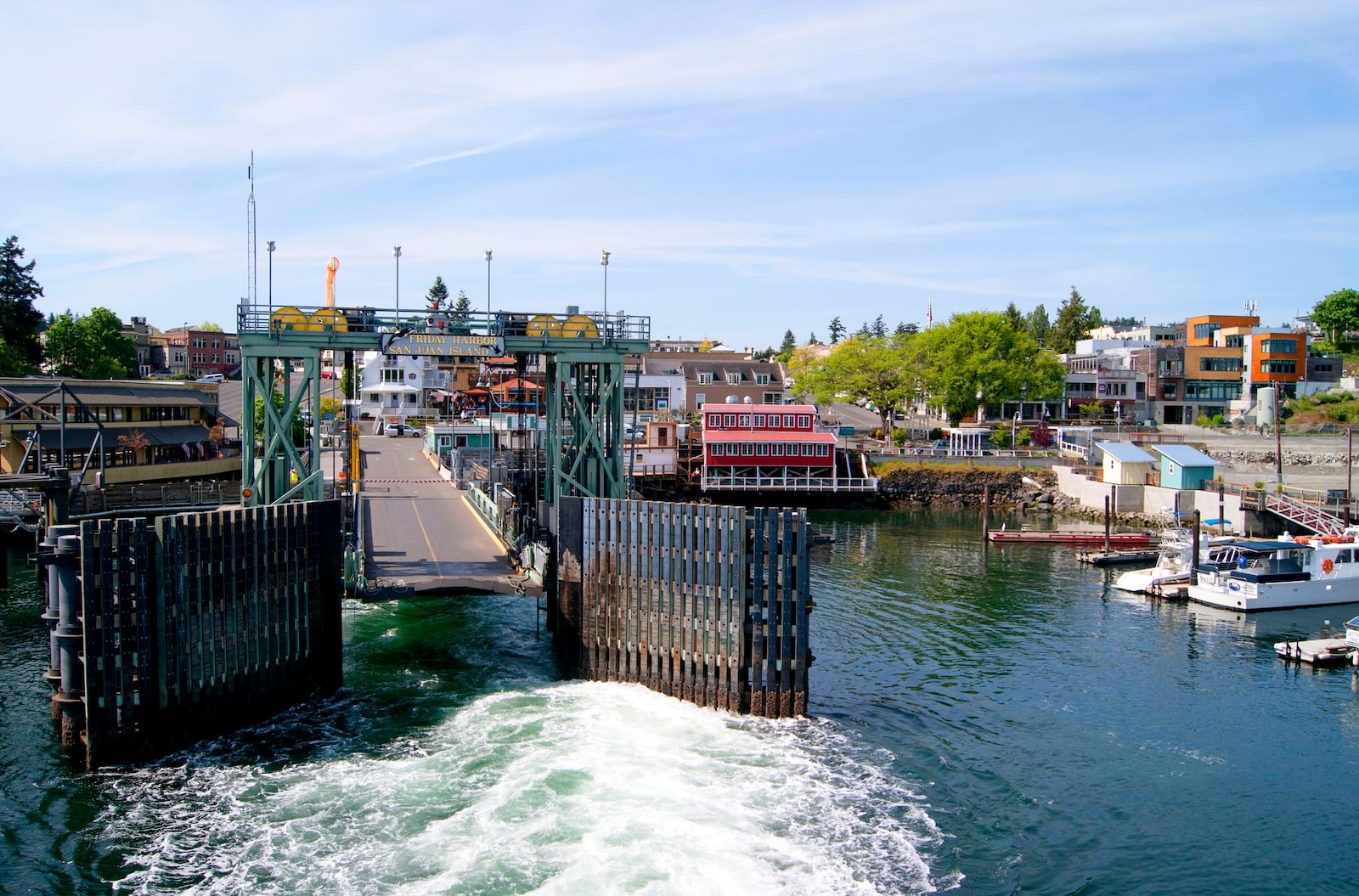 Make your Friday Harbor ferry reservation as soon as you can! The Ferry Landing at Friday Harbor.